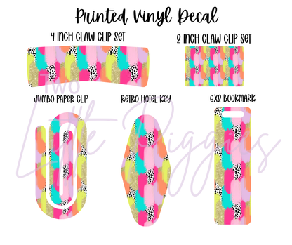 Printed Vinyl - Brushstroke Polka Dot
