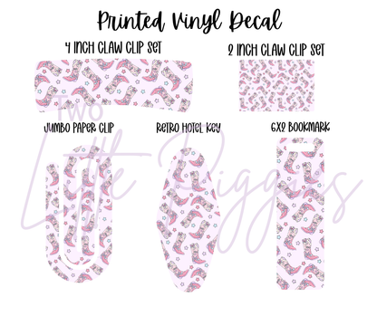 Printed Vinyl - Lover Cowgirl Boot