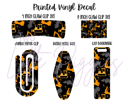 Printed Vinyl - Excavator