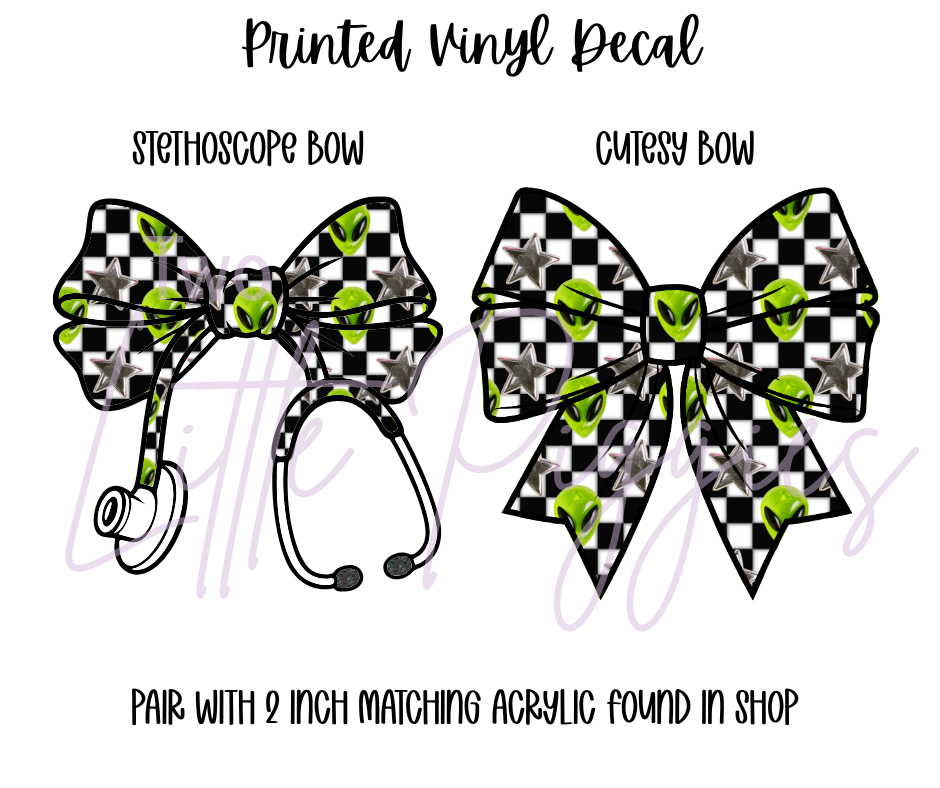 Printed Vinyl - Aliens and Stars
