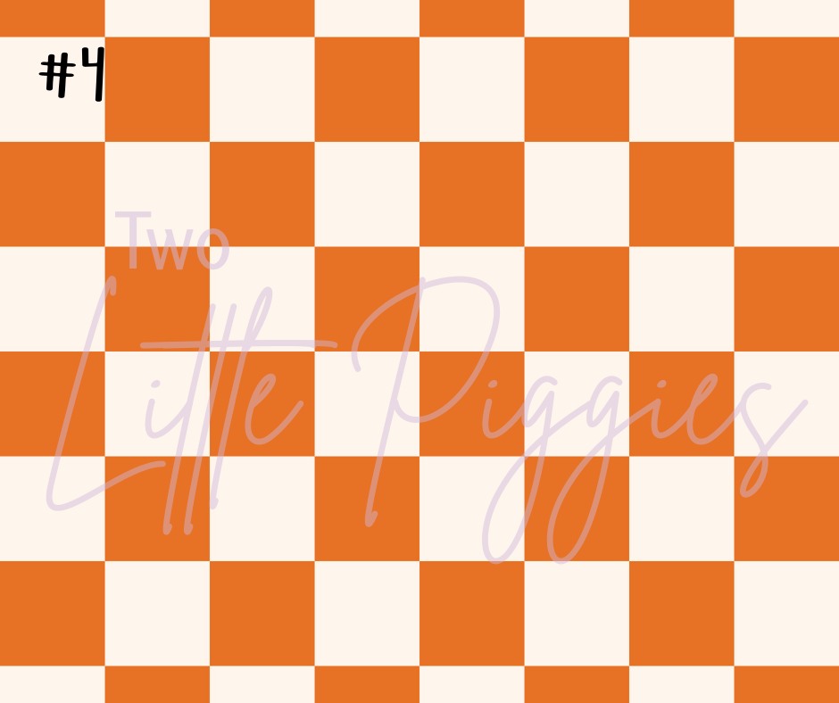 Printed Vinyl - Checkers - Boho Muted