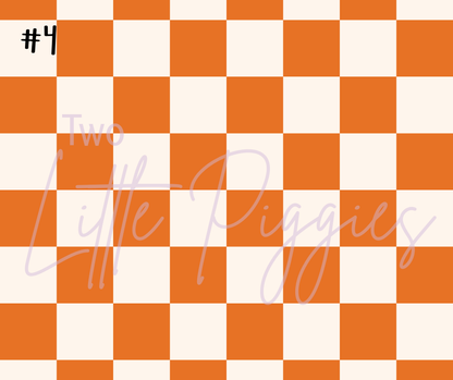 Printed Vinyl - Checkers - Boho Muted