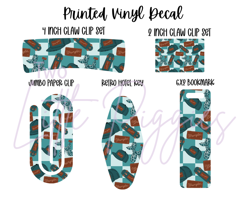 Printed Vinyl - Wranglers and Balloon Dogs