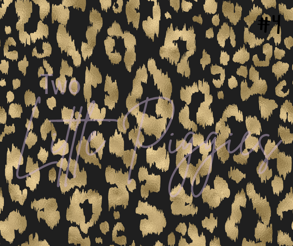 Printed Vinyl - Blush and Gold Leopard