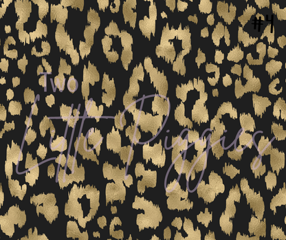 Printed Vinyl - Blush and Gold Leopard