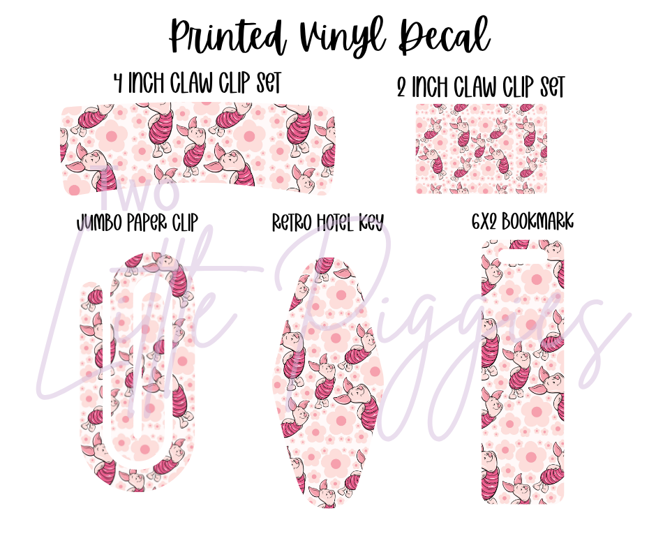 Printed Vinyl - Characters - Piglet