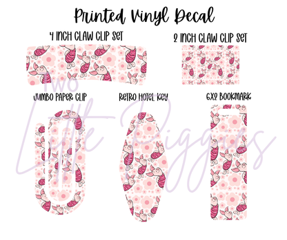 Printed Vinyl - Characters - Piglet