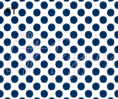 Printed Vinyl - Cheer - Navy and Orange