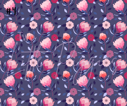 Printed Vinyl - Protea Flowers