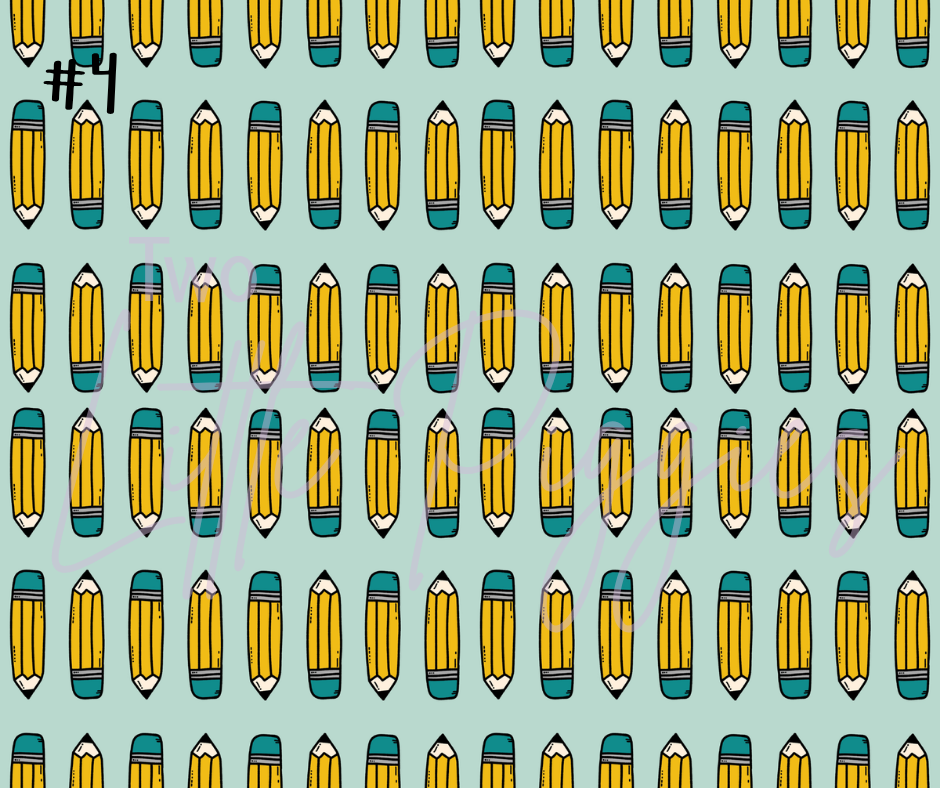 Printed Vinyl - Boho School Teal