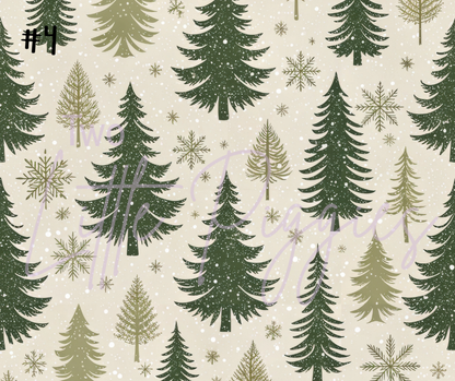 Printed Vinyl - Traditional Christmas