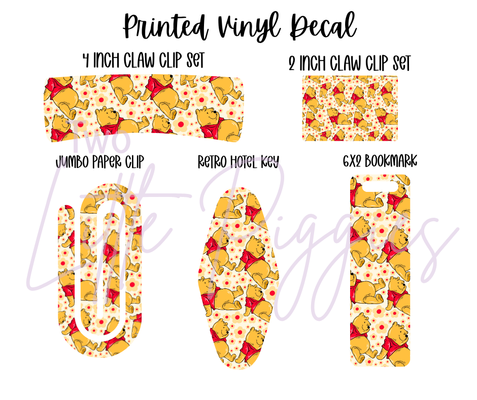 Printed Vinyl - Characters - Pooh