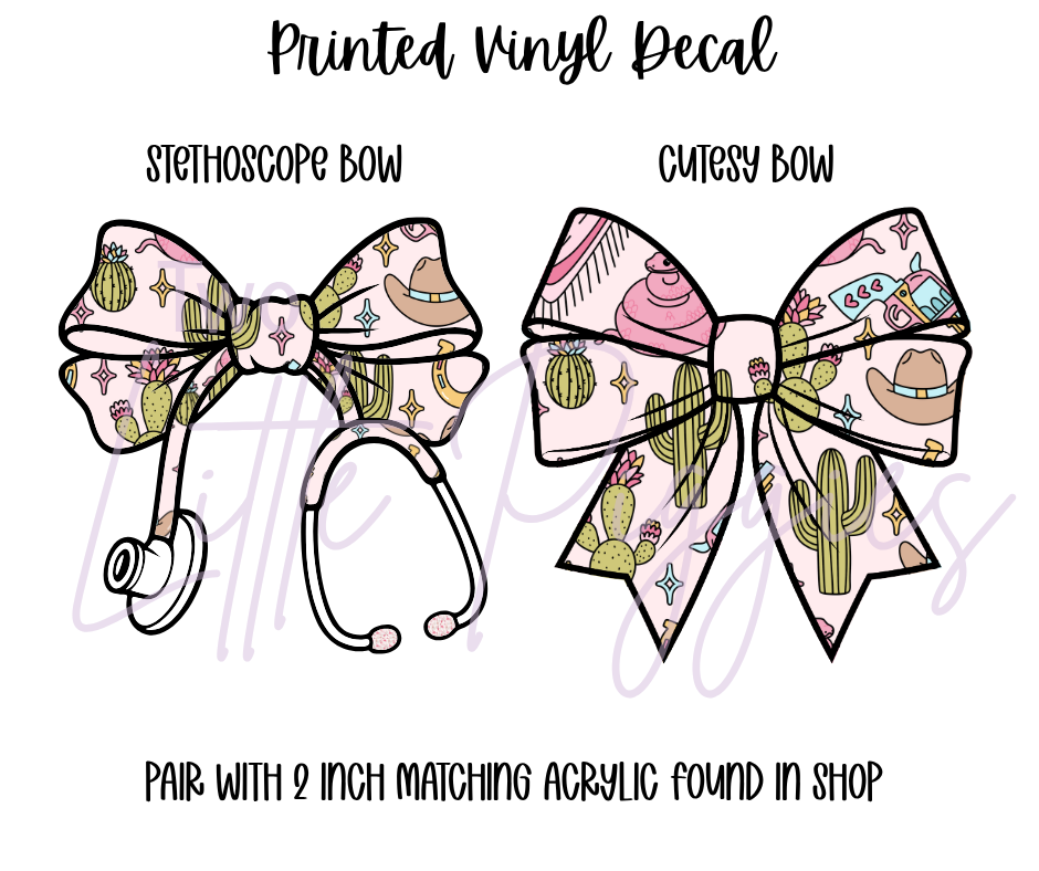 Printed Vinyl - Cutesy Cowgirl