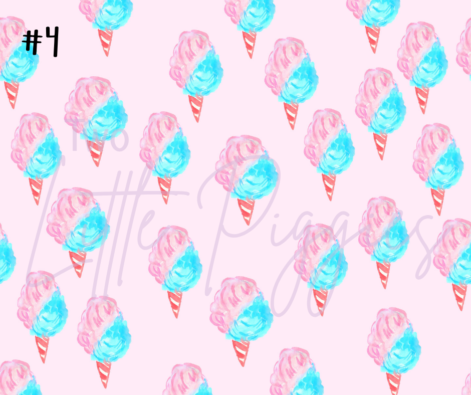 Printed Vinyl - Cotton Candy