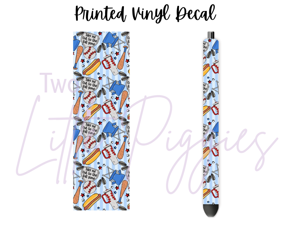 Printed Vinyl - Take Me Out to the Ball Game