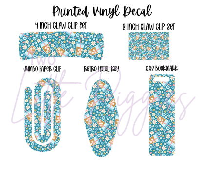 Printed Vinyl - Iced Coffee Floral