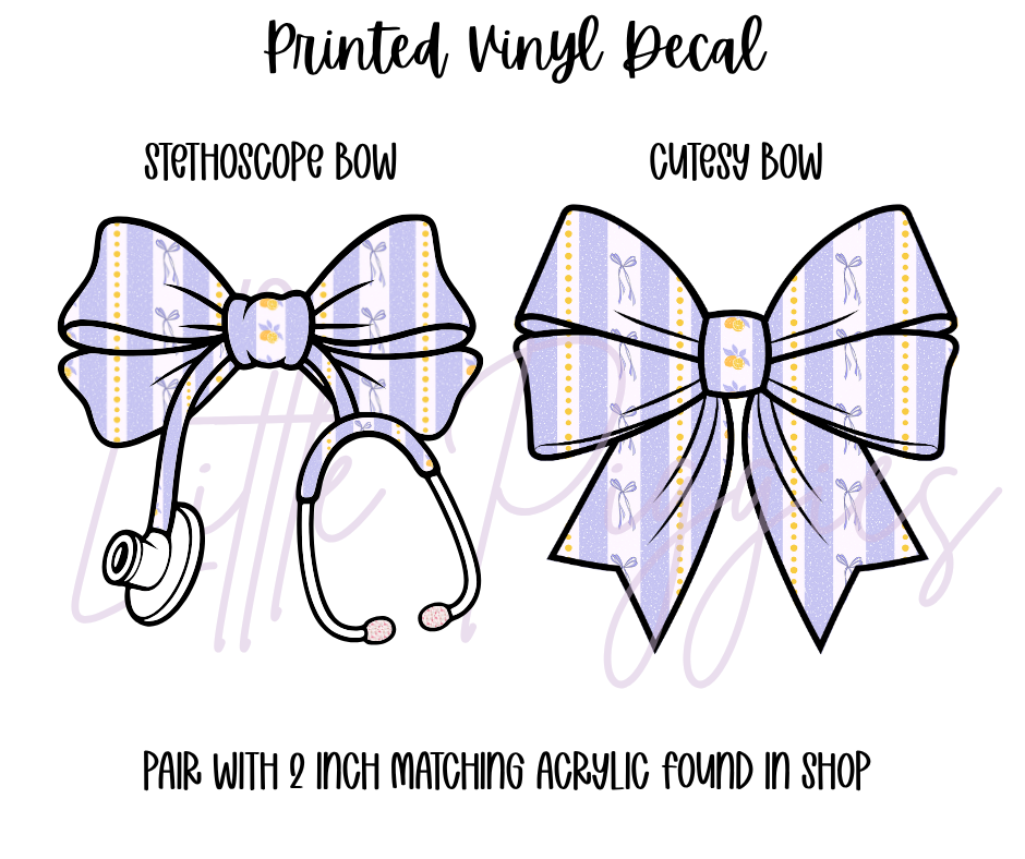 Printed Vinyl - Lavender and Lemons