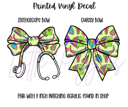 Printed Vinyl - Neon Western