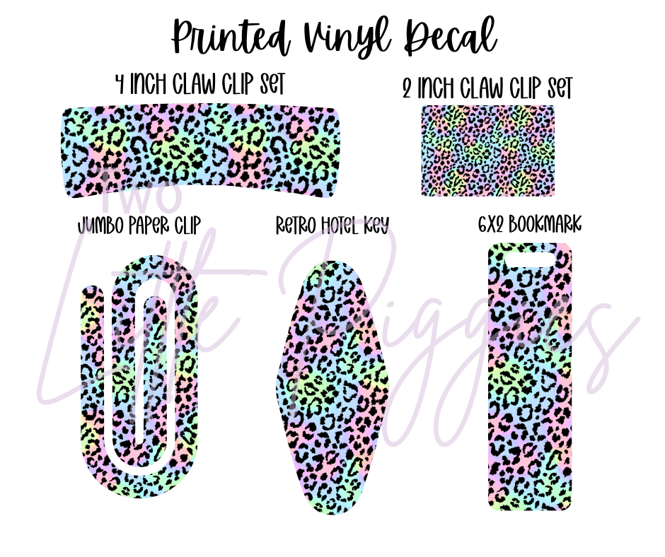 Printed Vinyl - Pastel Leopard