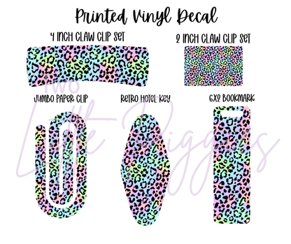 Printed Vinyl - Pastel Leopard
