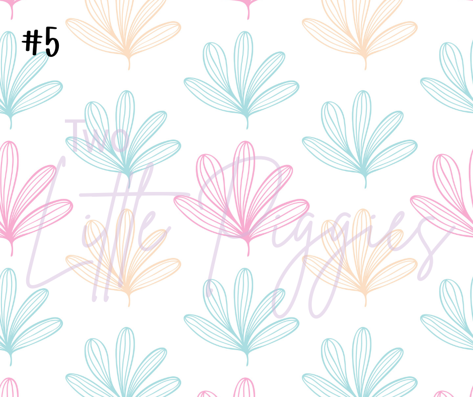 Printed Vinyl - Springtime Flowers
