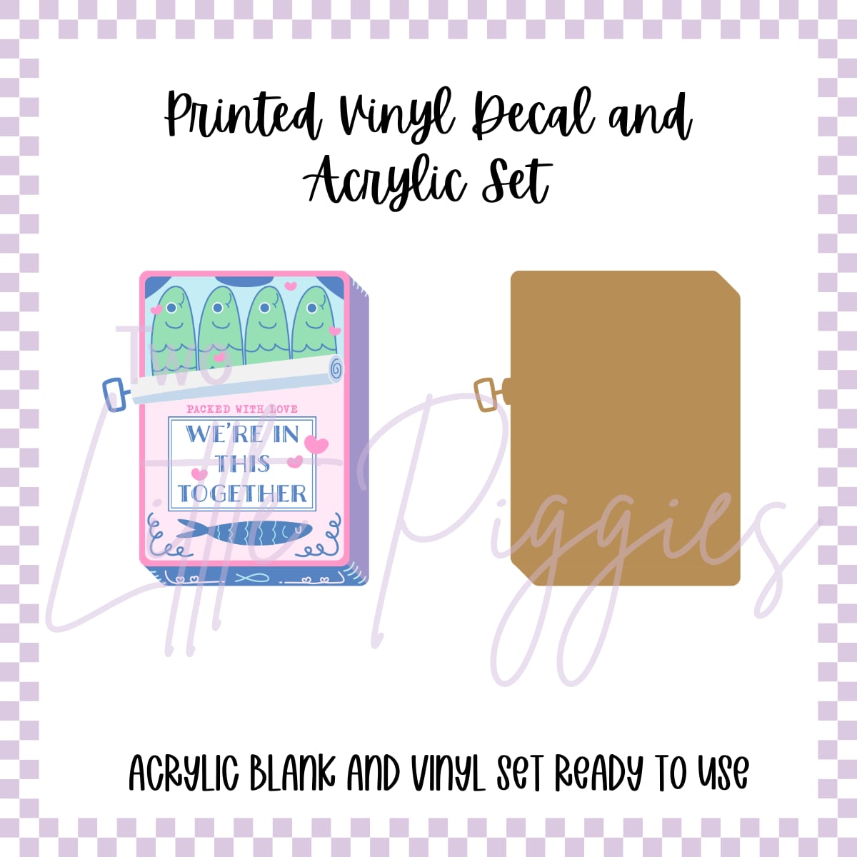 Printed Vinyl and Acrylic Set -  All in This Together