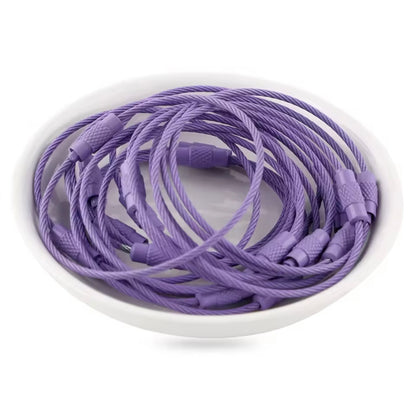 Keychain Cable Loop with with Screw Lock (3 pc)