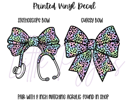 Printed Vinyl - Pastel Leopard