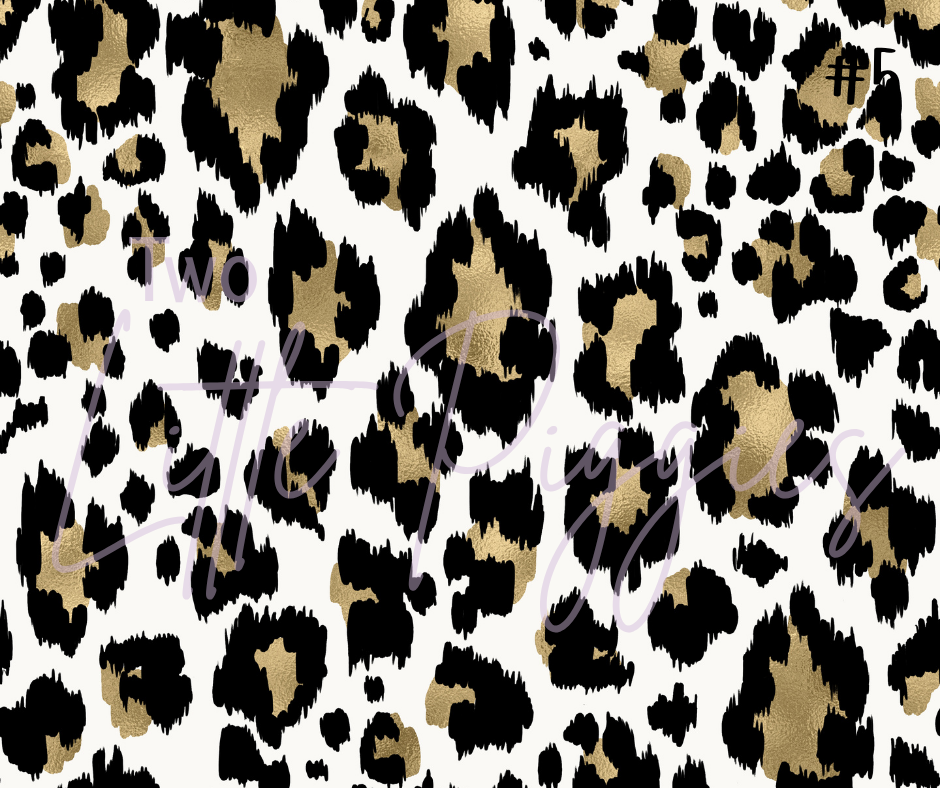Printed Vinyl - Blush and Gold Leopard