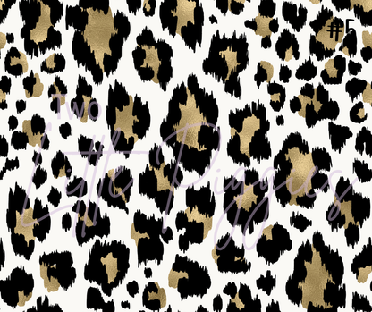 Printed Vinyl - Blush and Gold Leopard