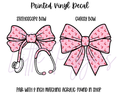 Printed Vinyl - Valentine - Cherry Hearts