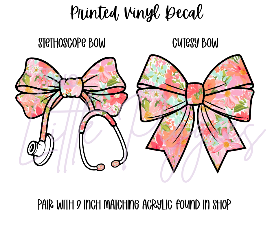 Printed Vinyl - Preppy Floral