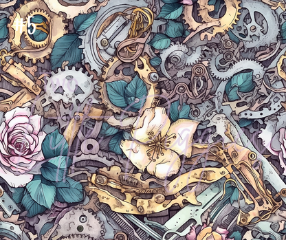 Printed Vinyl - Colorful Steampunk