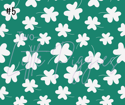 Printed Vinyl - St. Patrick's - Salmon and Green