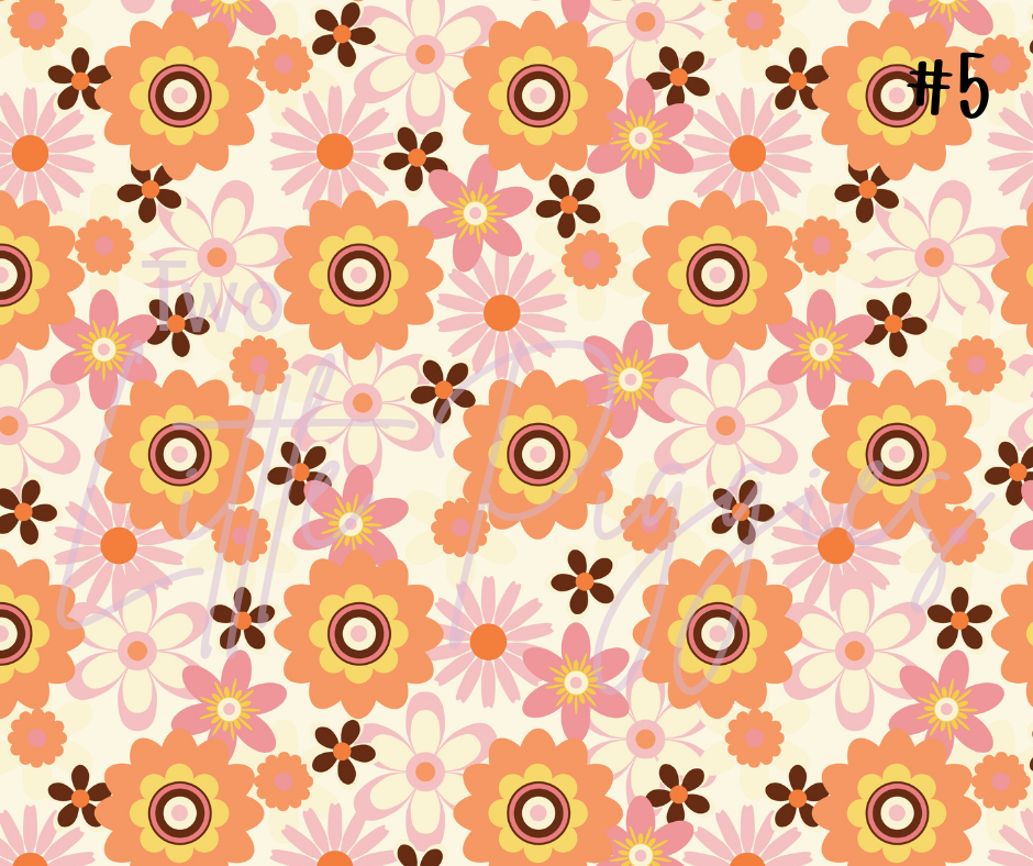 Printed Vinyl - 60s Retro