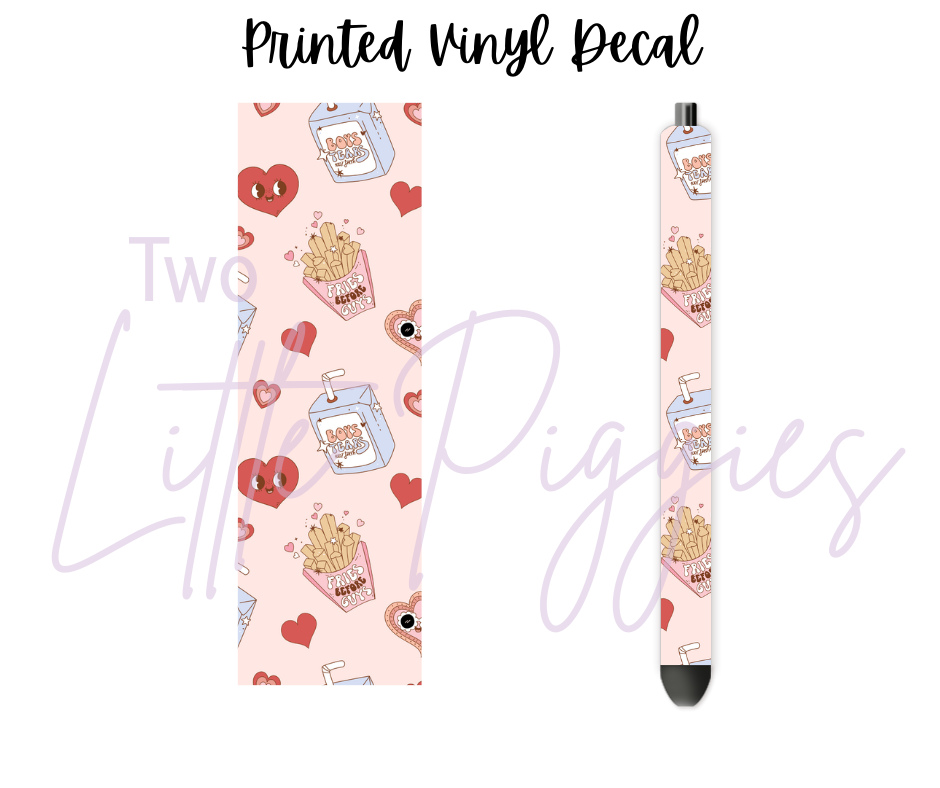 Printed Vinyl - Valentine - Fries Before Guys