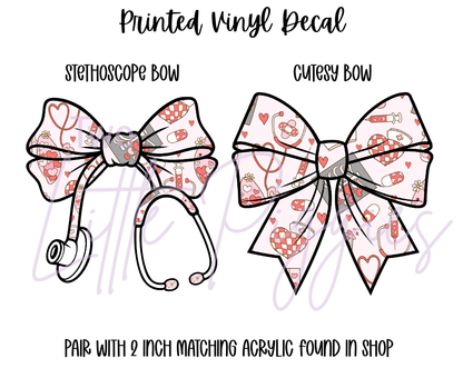 Printed Vinyl - Valentine - Nurse