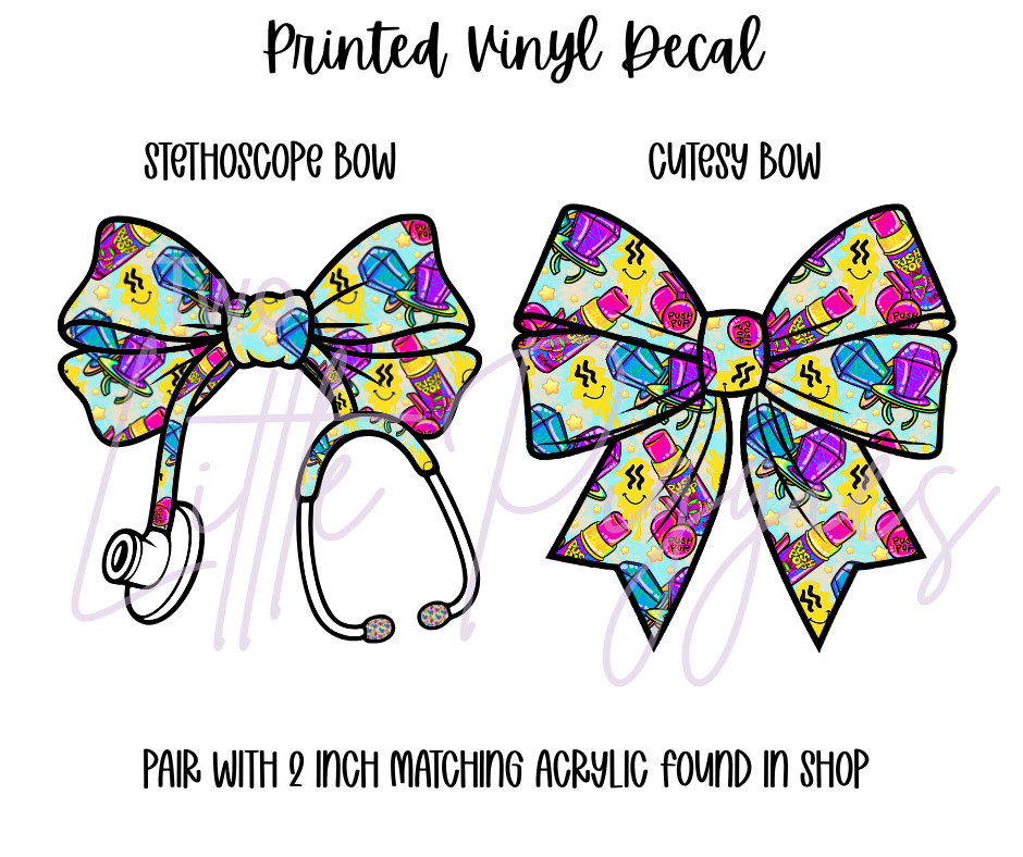 Printed Vinyl - 90's - Push Pops and Ring Pops