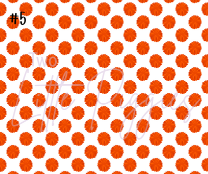 Printed Vinyl - Cheer - Navy and Orange