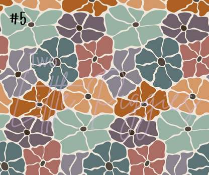 Printed Vinyl - Retro Floral