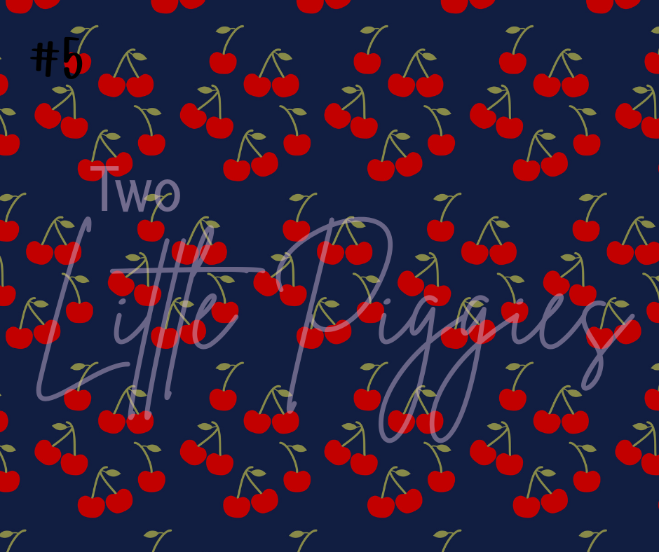 Printed Vinyl - 4th of July - Cherries