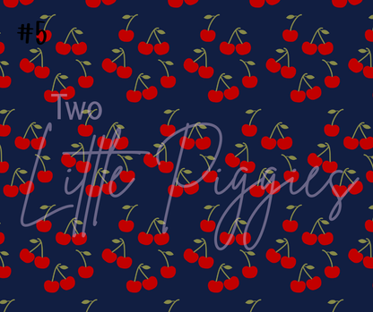 Printed Vinyl - 4th of July - Cherries