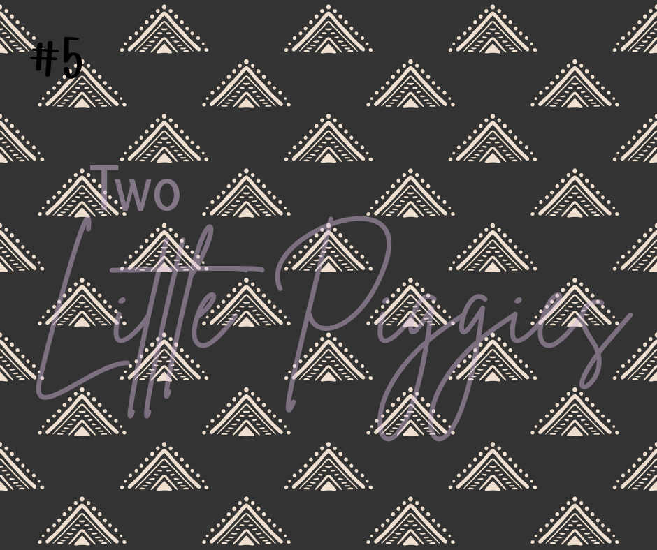 Printed Vinyl - Onyx and Ivory