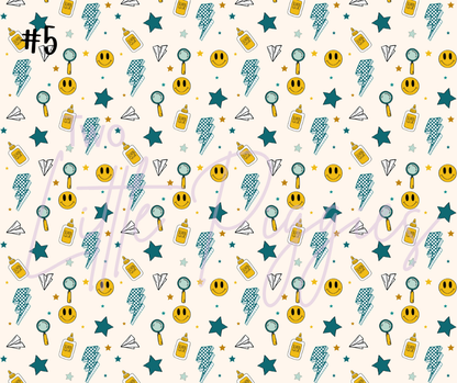 Printed Vinyl - Boho School Teal