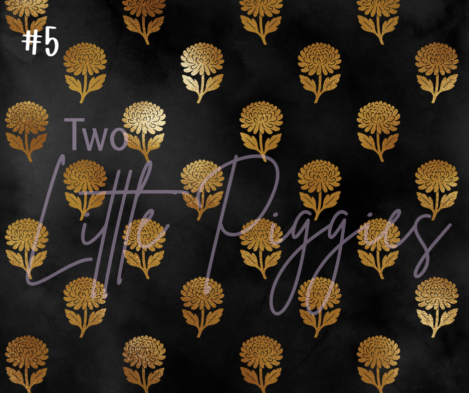 Printed Vinyl - Scorpio - Black and Gold