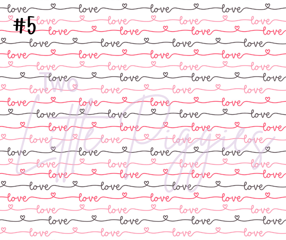 Printed Vinyl - Valentine - Be My Valentine