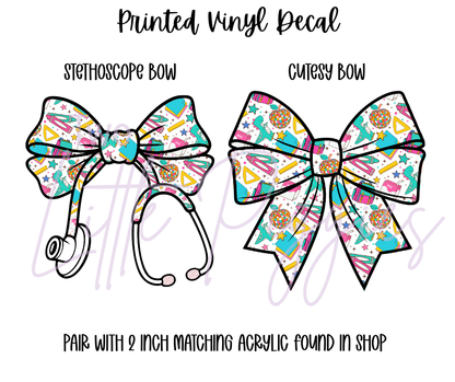 Printed Vinyl - Back to School - Disco Apple