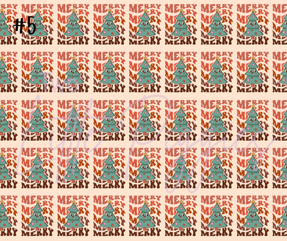 Printed Vinyl - Groovy Christmas