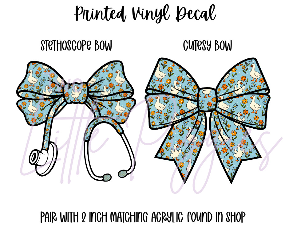 Printed Vinyl - Blue Silly Goose