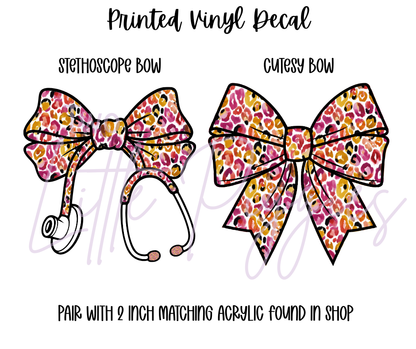 Printed Vinyl - Valentine - Leopard